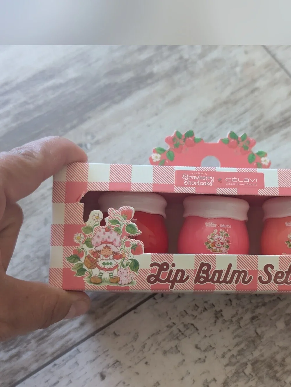 STRAWBERRY SHORTCAKE Pink Lip Balm Set